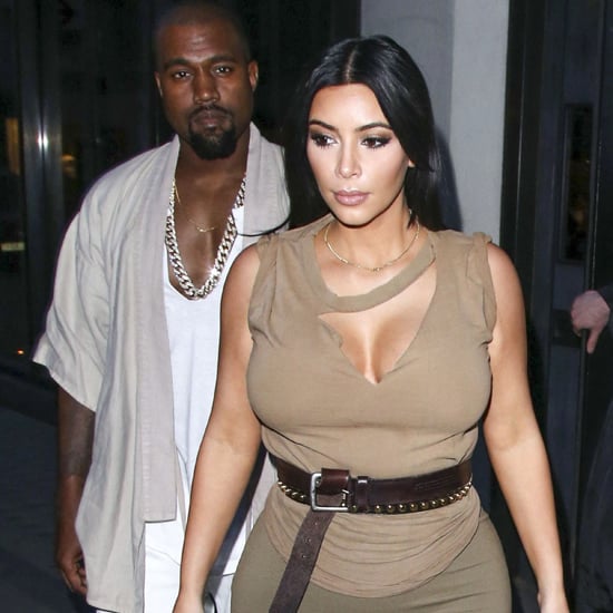 Kim Kardashian and Kanye West Matching Outfits in London