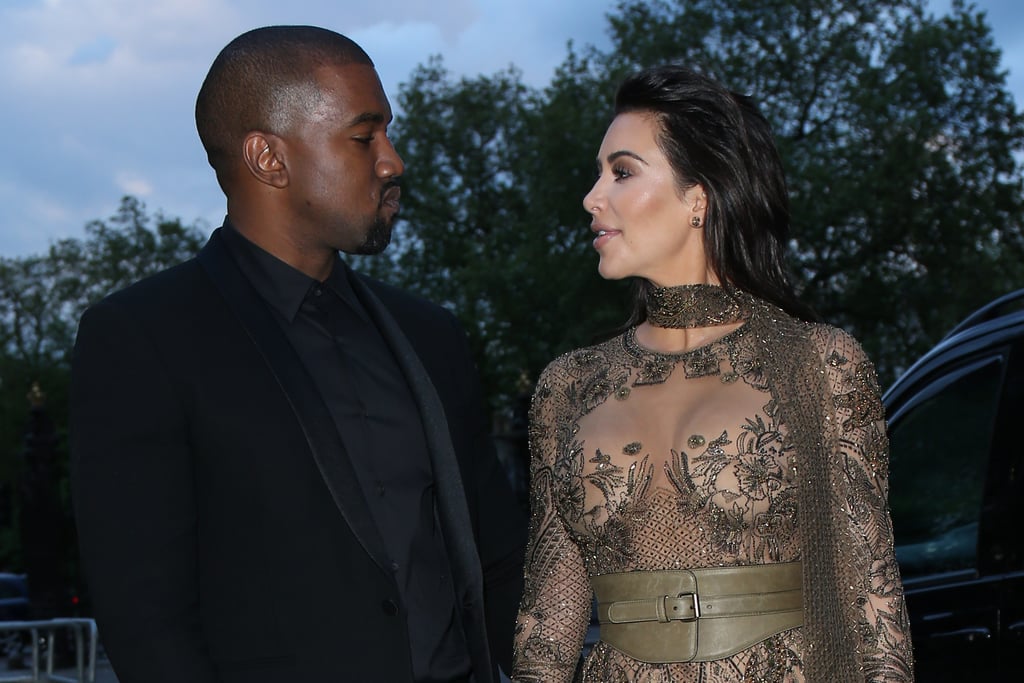 Kim Kardashian and Kanye West at Vogue 100 Gala Dinner 2016