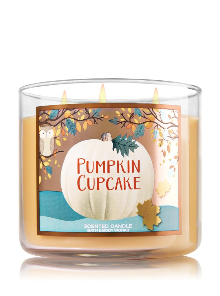 Bath & Body Works Scented 3Wick Candle in Pumpkin Cupcake Bath and Body Works Pumpkin Scents