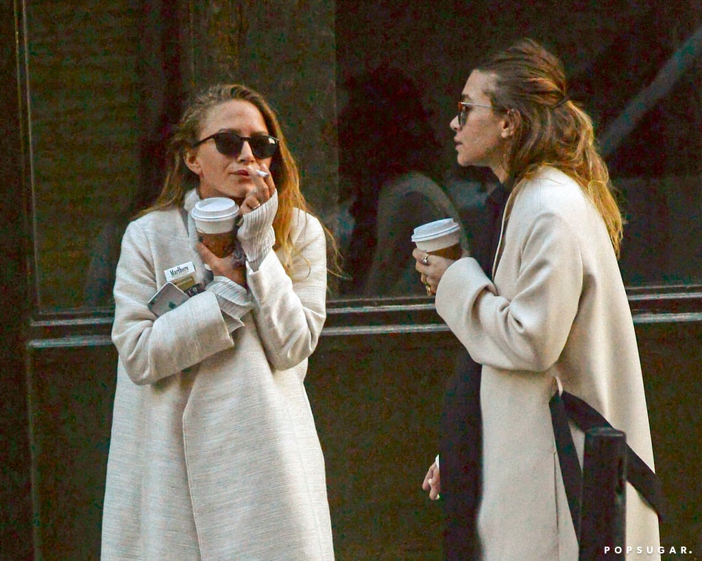 Mary-Kate and Ashley Olsen Smoking in NYC 2015 Pictures