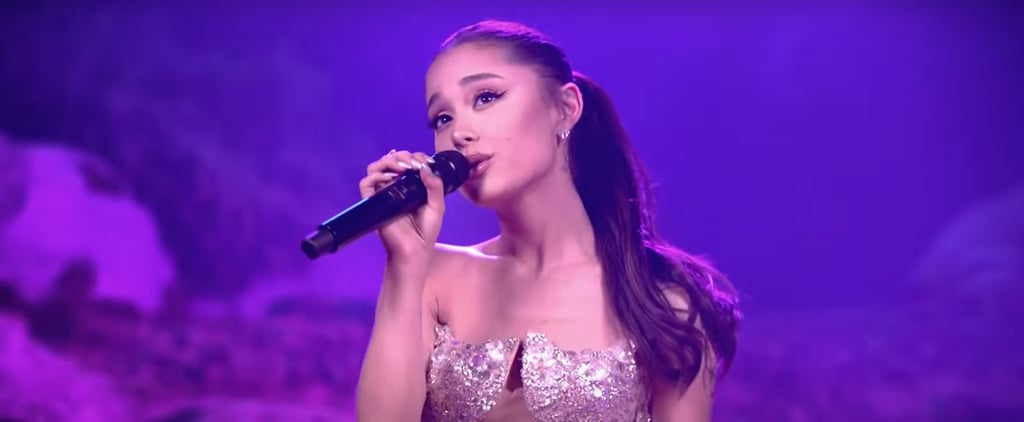 We Can't Take Our Eyes Off Ariana Grande's Sparkly Crystal Set in Her Latest Promo For The Voice