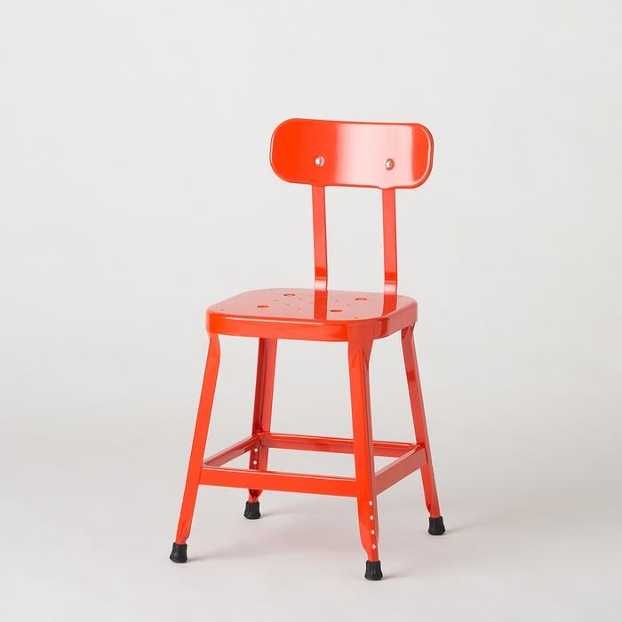 Schoolhouse Backed Utility Stool