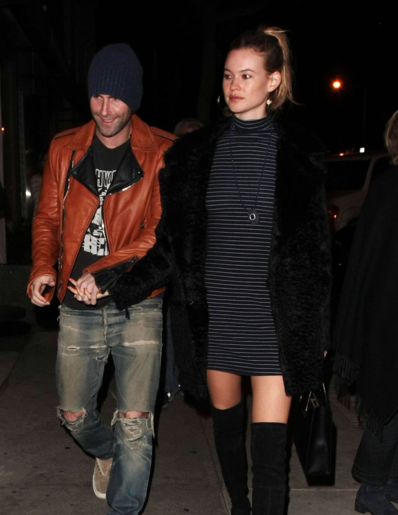 Adam Levine and Behati Prinsloo Out in LA November 2015