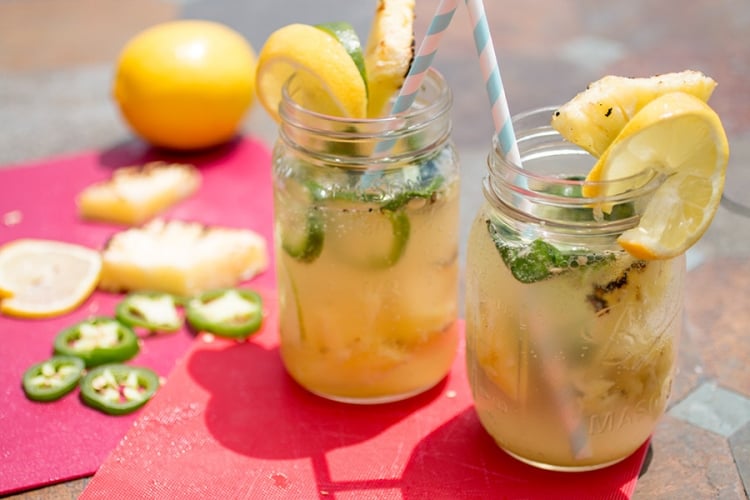 Grilled Pineapple Jalapeño Cocktail