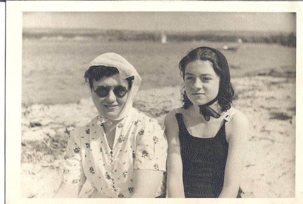 "My great-grandmother Mary (pictured left) wore a skirt every day of her life! To her, skirts – especially when paired with coordinating jackets – were part of her signature look. 'Dress for your body type, and you'll always feel your best,' she'd say. For her, that meant skirts in every color, fabric, and style. My grandmother Joan (pictured right) taught me you're never fully dressed without a few killer accessories . . . or five. While her sky-high heels are a thing of the past, you can still spot this amazing 90-year-old lady clad in a stylish scarf, chic pin, and her go-to rosy-red lipstick." 
— Jaime Richards