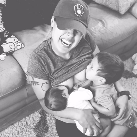 Mom Tandem Breastfeeds For the First Time