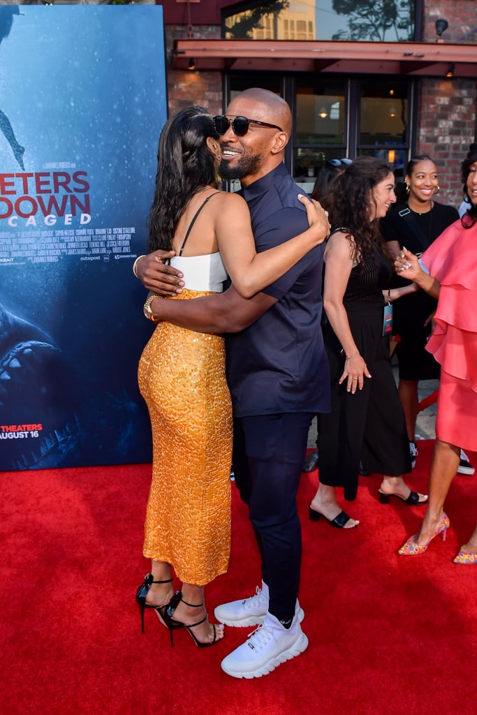 Jamie Foxx and Sylvester Stallone at 47 Meters Down Premiere