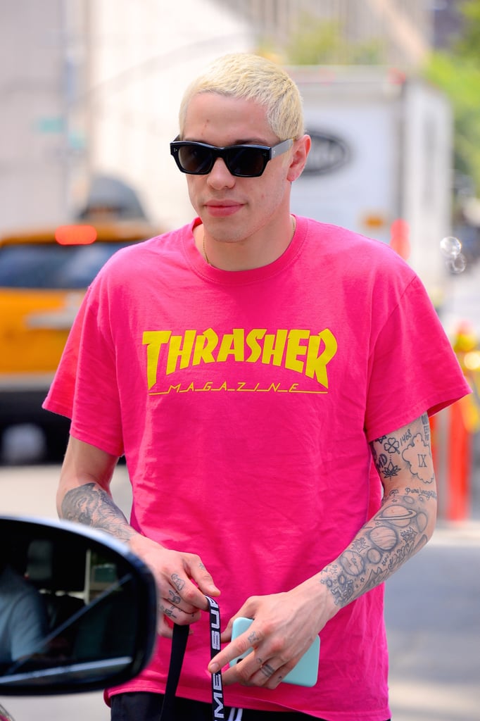 Pete Davidson Talks About Covering Ariana Grande Tattoos