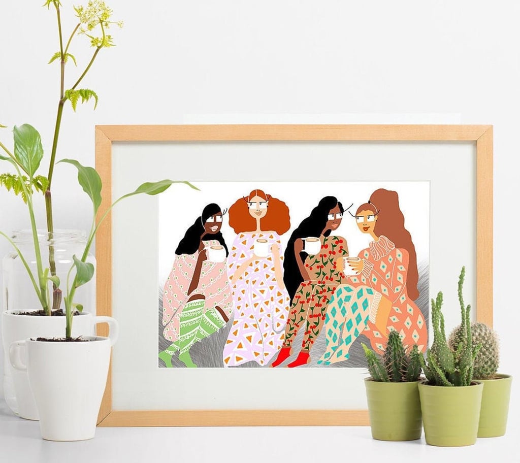 For Your BFFs: Cappucino With Friends Print