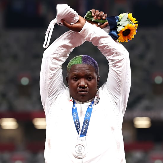 US Shot-Putter Raven Saunders's X Gesture at 2021 Olympics