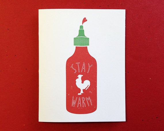 Sriracha Christmas Card ($2)
