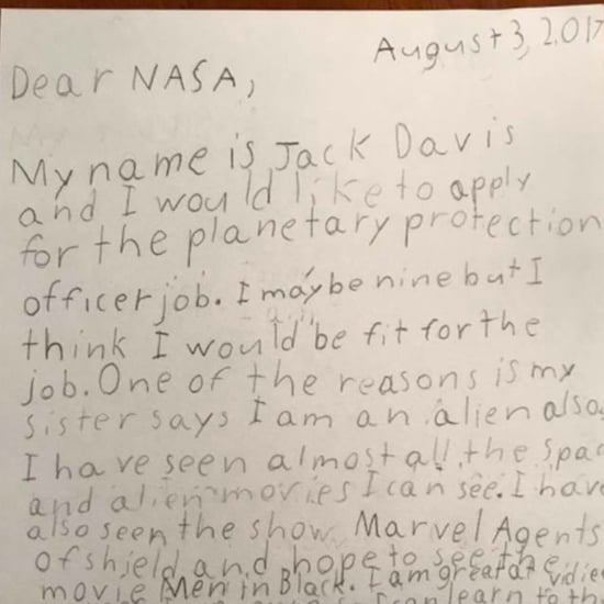 9-Year-Old Boy Applies For a Job at NASA