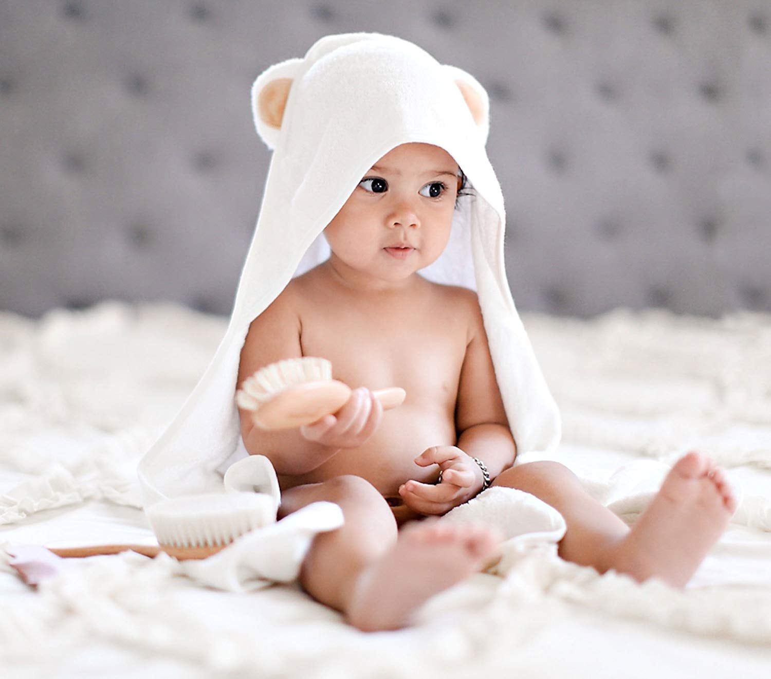 Bamboo baby hooded hotsell towel