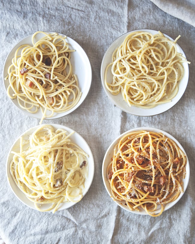 The Four Pastas of Rome