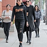 The Day She Made a Hoodie Look Elevated by Rocking All Black