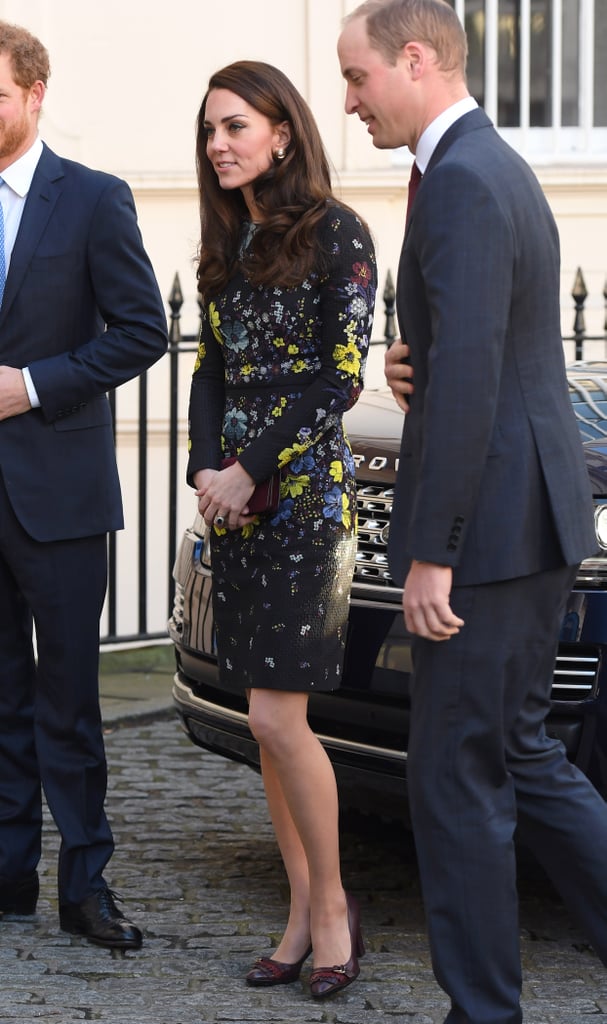 Kate Middleton Floral Erdem Dress Jan. 2017