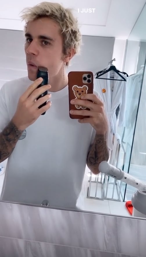 Justin Bieber Shaves Off His Moustache February 2020