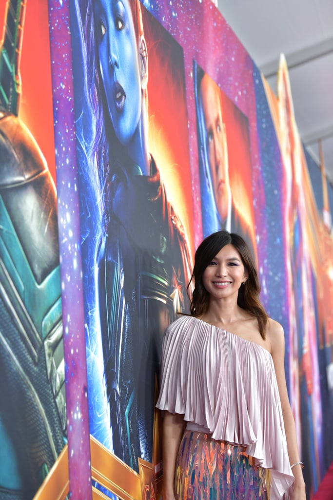 Gemma Chan's Ralph & Russo Look at Captain Marvel Premiere