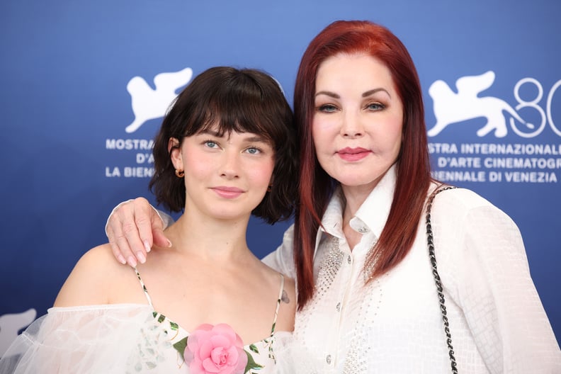 Cailee Spaeny and Priscilla Presley at the 2023 Venice Film Festival