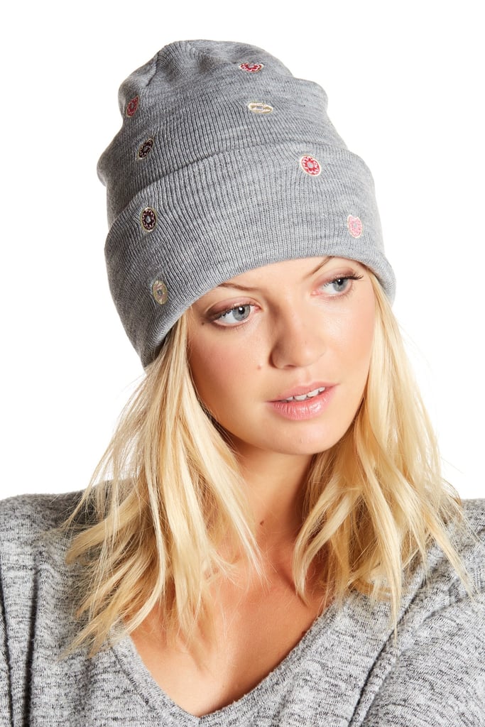 David & Young Donut Embroidery Fisherman Beanie
