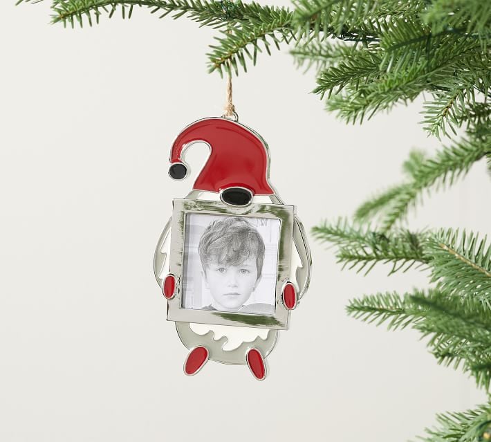 Enamel Gnome Picture Frame Ornament