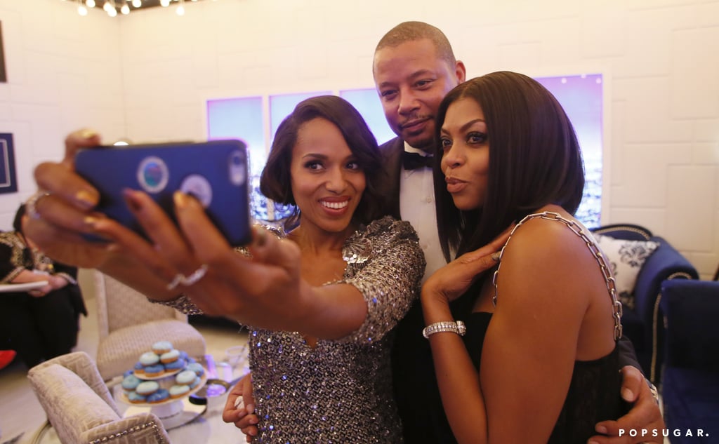 She, Kerry, and Terrence snapped selfies.