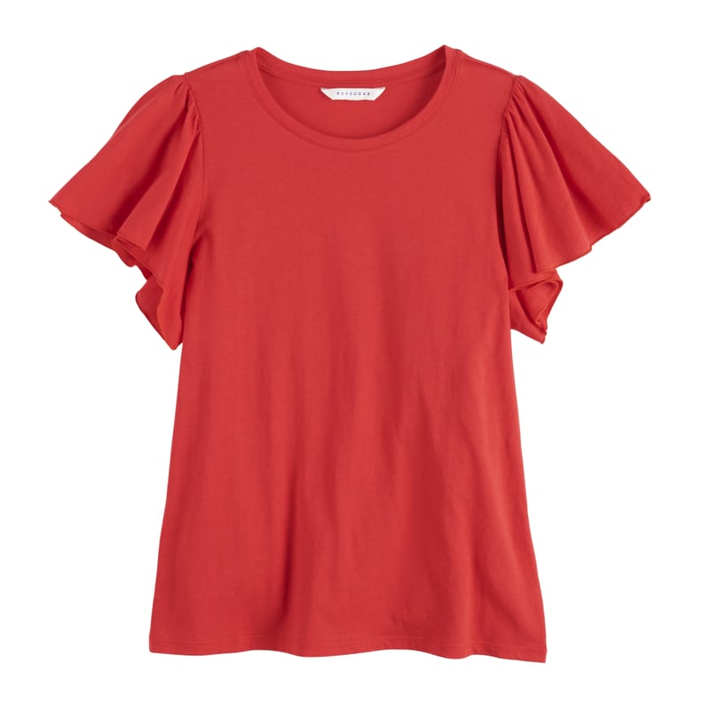 POPSUGAR Ruffle-Sleeve Tee