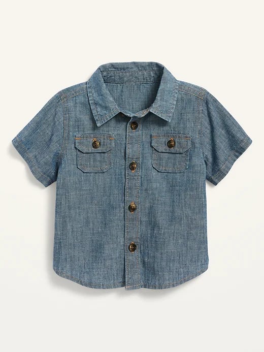 Old Navy Short-Sleeve Jean Utility Shirt