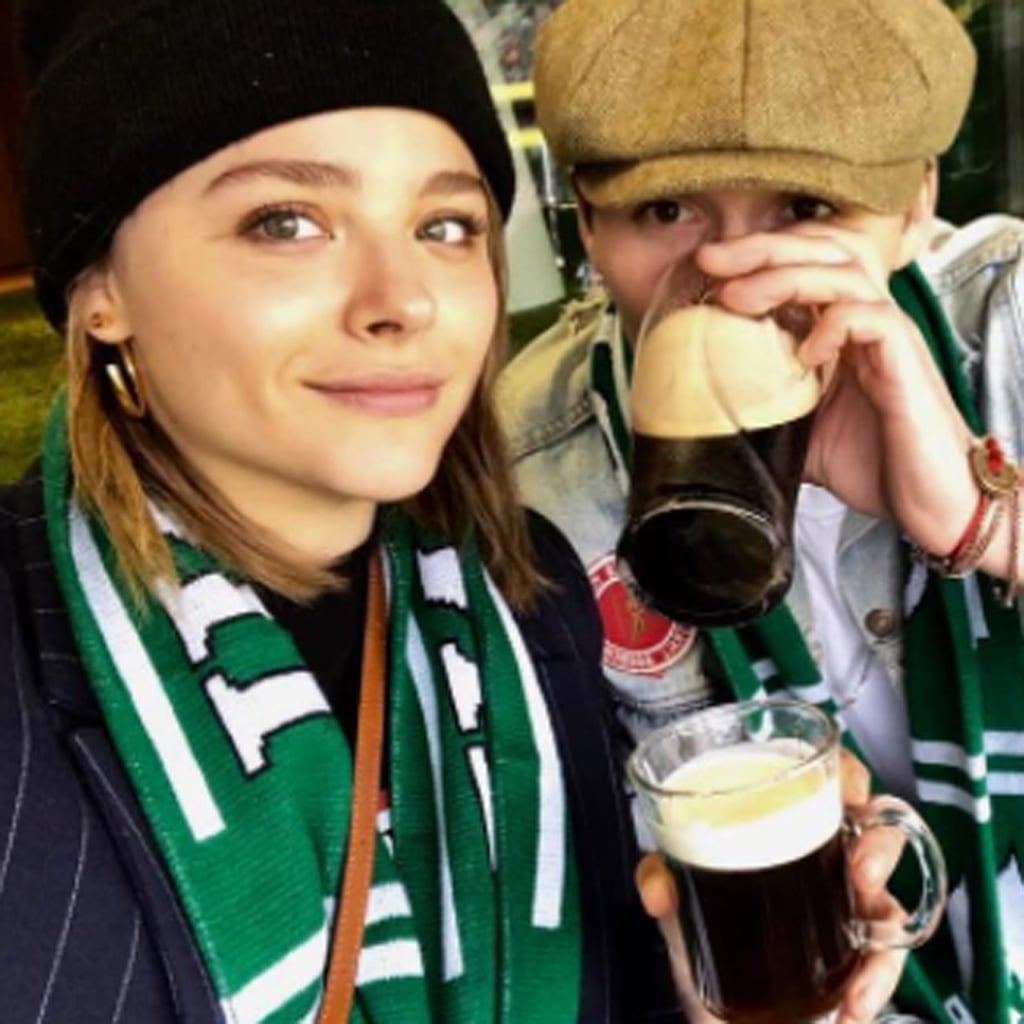 Chloe Grace Moretz And Brooklyn Beckham Kissing In Dublin Popsugar Celebrity