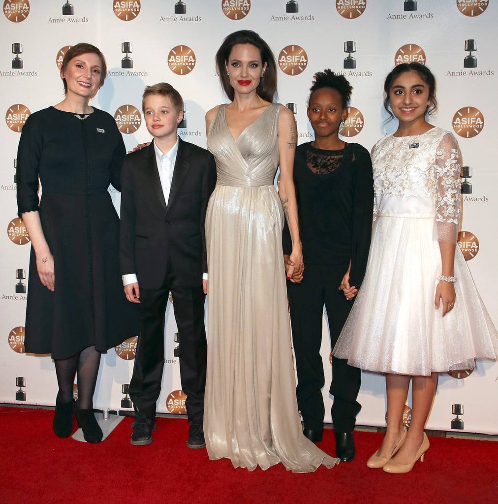 Angelina Jolie and Kids at 2018 Annie Awards Photos