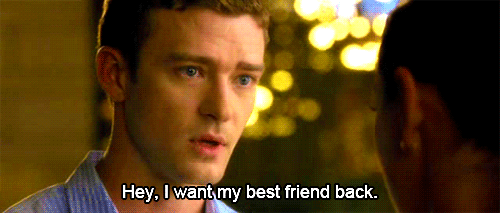 When he gave this puppy-dog look in Friends With Benefits.