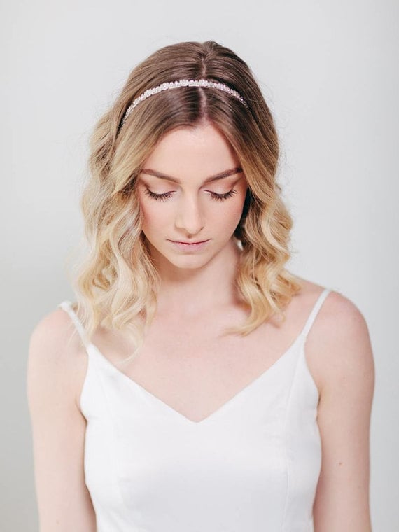 this rhinestone bridal hairband