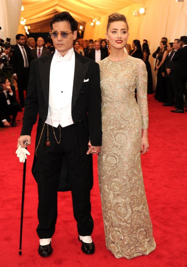 Johnny Depp and Amber Heard at the Met Gala 2014