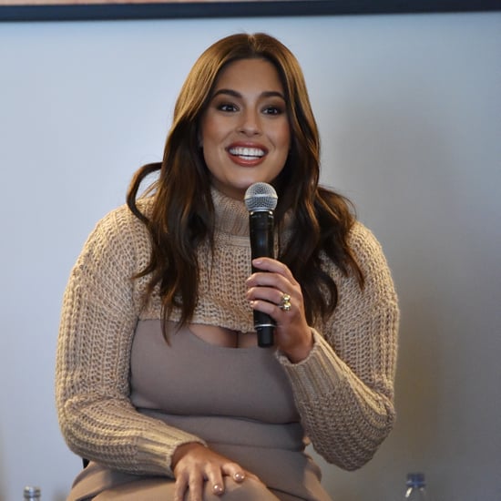 Ashley Graham's Beige Cropped Sweater