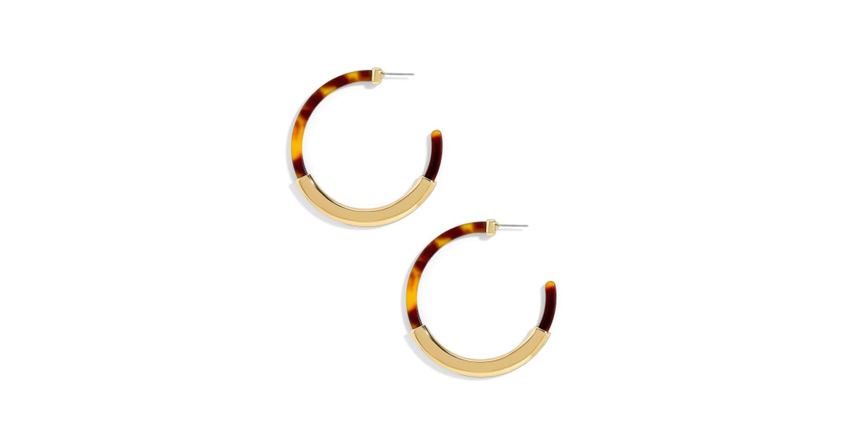 BaubleBar Tassiana Gold Acrylic Hoop Earrings What s Hot For