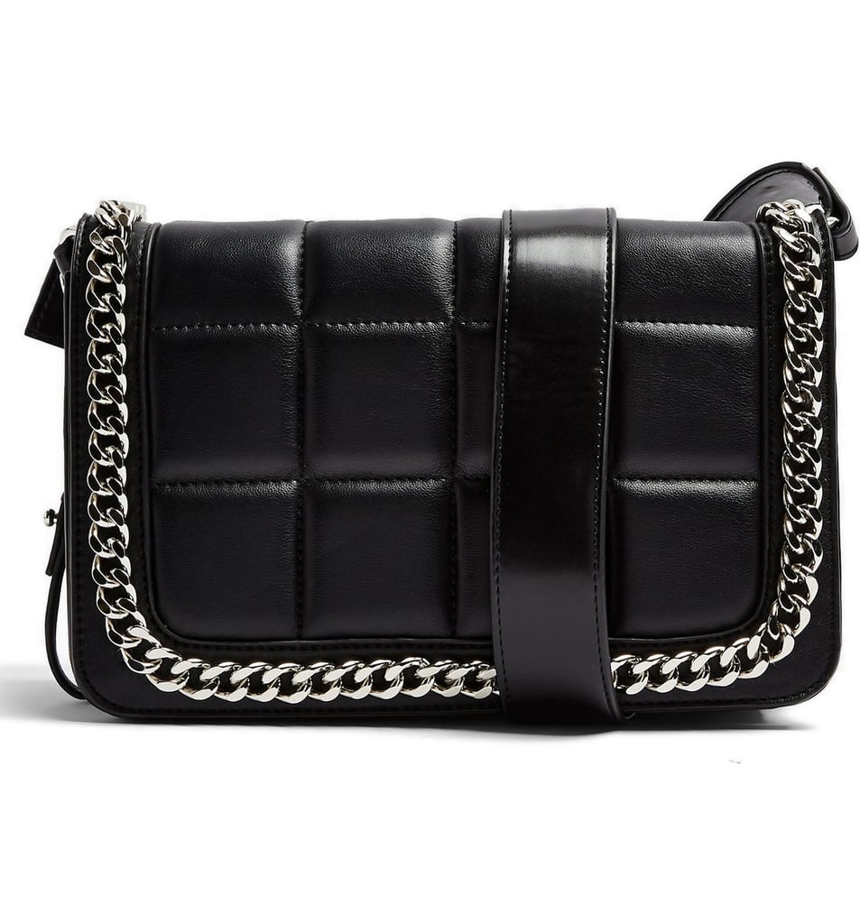 Topshop Cali Faux Leather Crossbody Bag