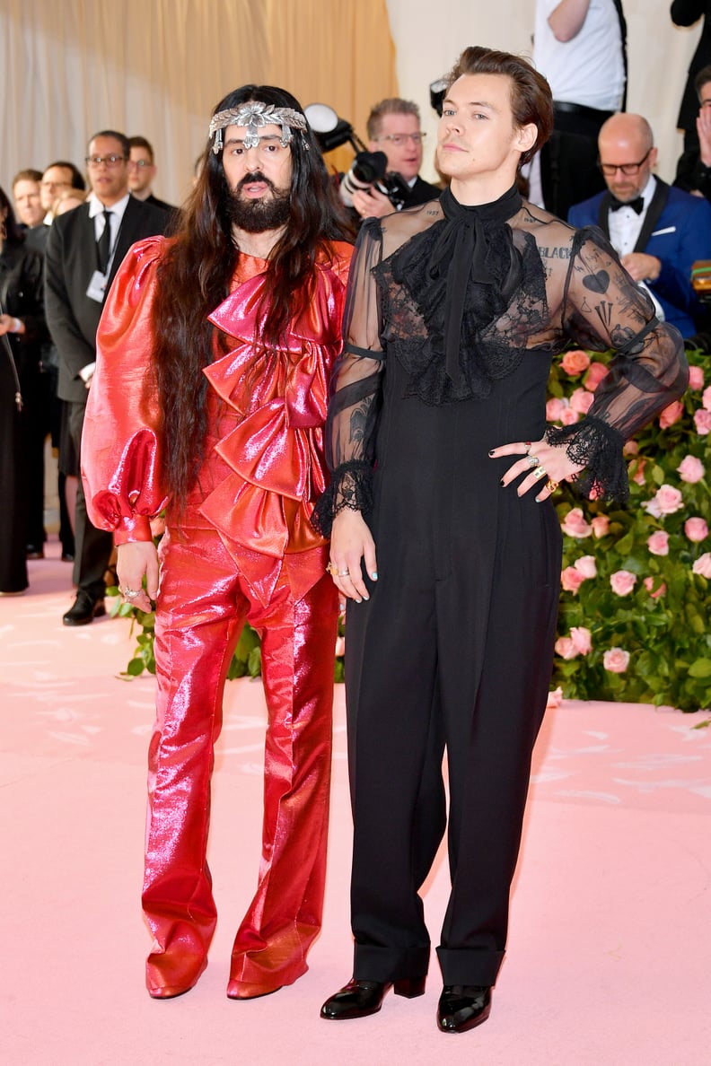 Harry Styles Wearing Multicolored Nails at the Met Gala