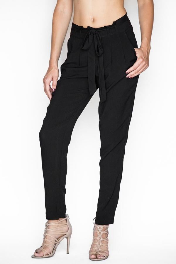 HAVE Black Self-Tie Pants  ($54)