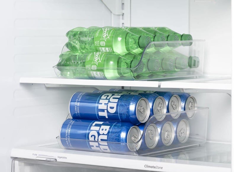 For Drink Organization: Refrigerator Organizer Bins and Dispenser