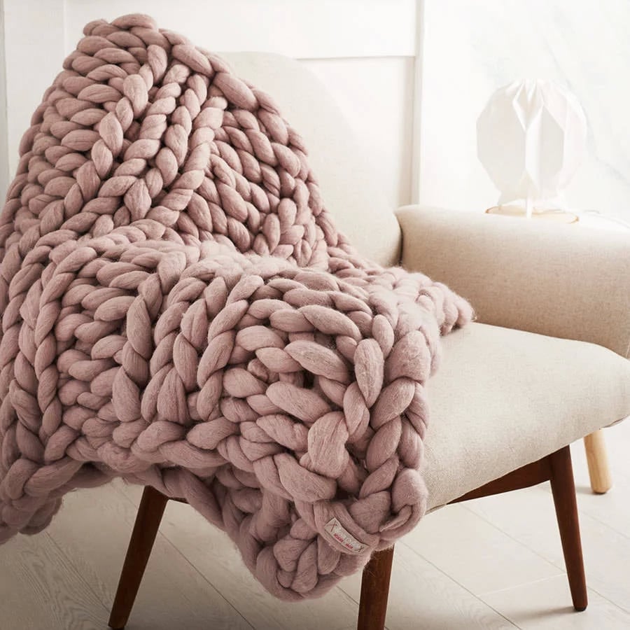 Lauren Aston Designs Welcombe Chunky Hand Knitted Throw