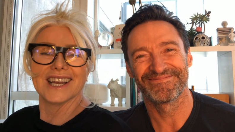 UNSPECIFIED - FEBRUARY 25: In this screengrab released on February 25, (L-R) Deborra-Lee Furness and Hugh Jackman speak during the G'Day USA American Australian Association Arts Gala on February 25, 2021. (Photo by G'Day USA/G'Day USA via Getty Images)