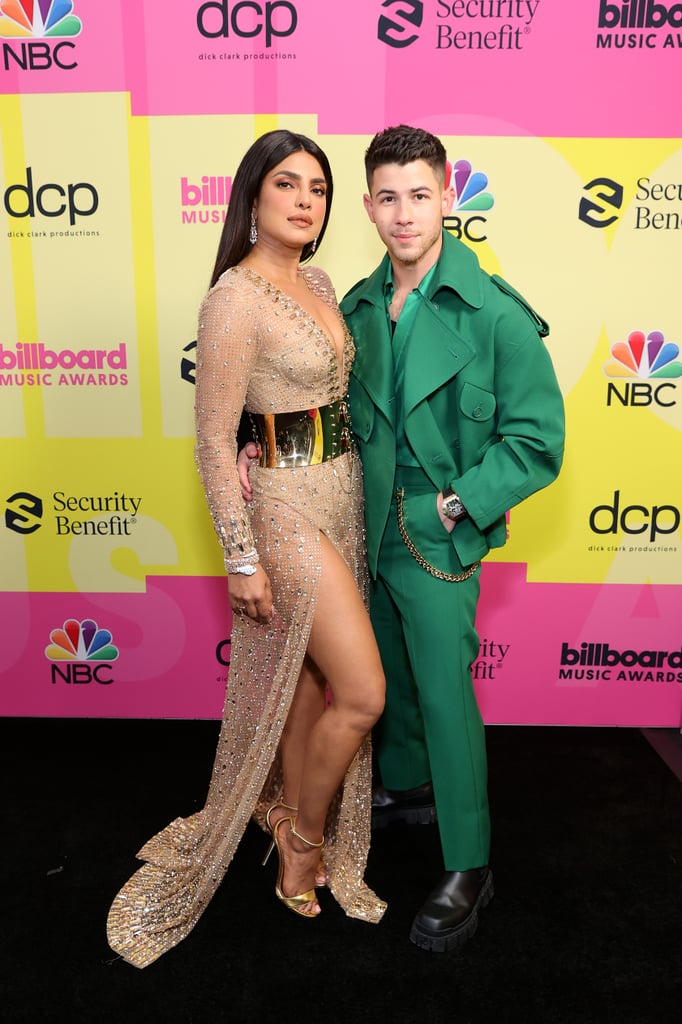 Nick Jonas and Priyanka Chopra at the 2021 Billboard Music Awards