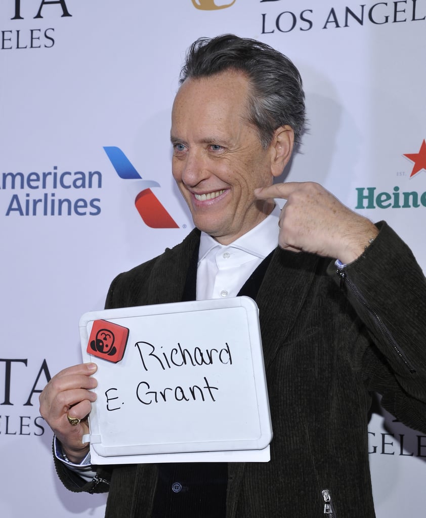 When He Helped Photographers Identify Him at the BAFTA LA Tea Party