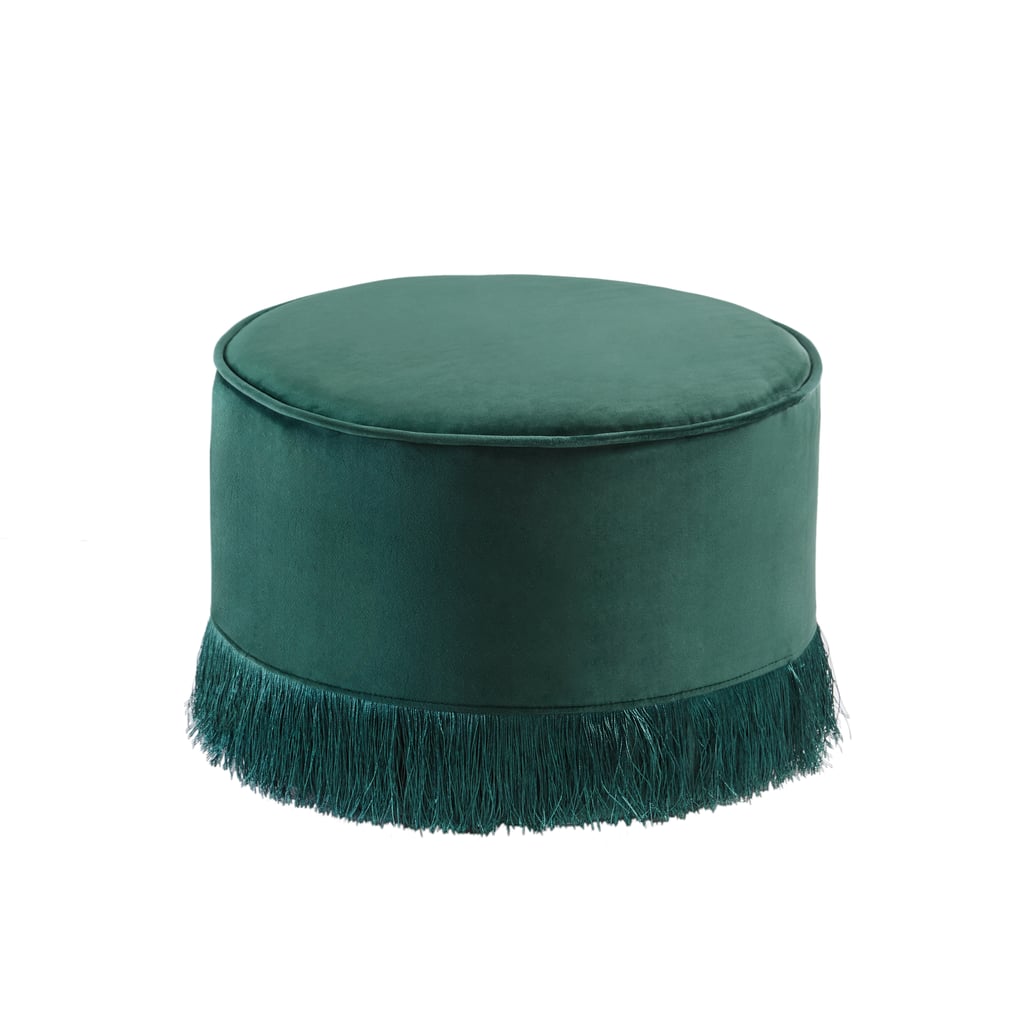 Get the Look: Green Fringed Ottoman