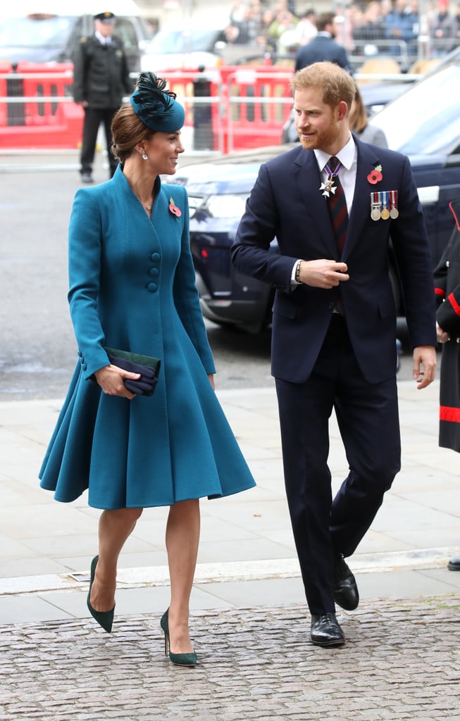 Kate Middleton Teal Coat Anzac Day April 2019