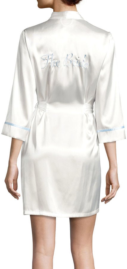 Intimo Donatella The Bride Satin Wrap Robe