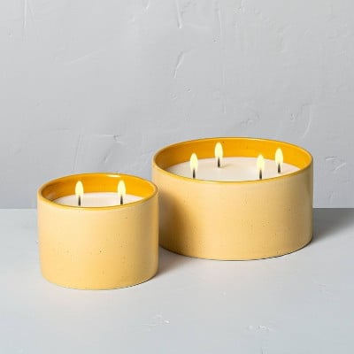 Hearth and Hand with Magnolia Golden Hour Two-Tone Ceramic Seasonal Candle