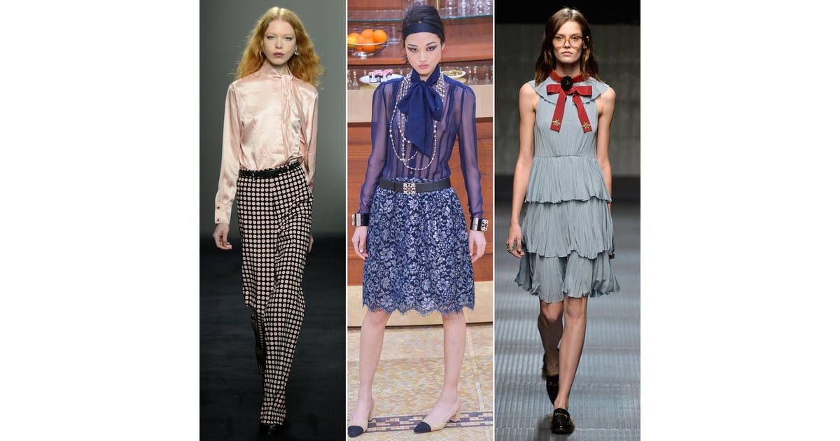 Tying Up Loose Ends Fall Fashion Trends 2015 Runway POPSUGAR