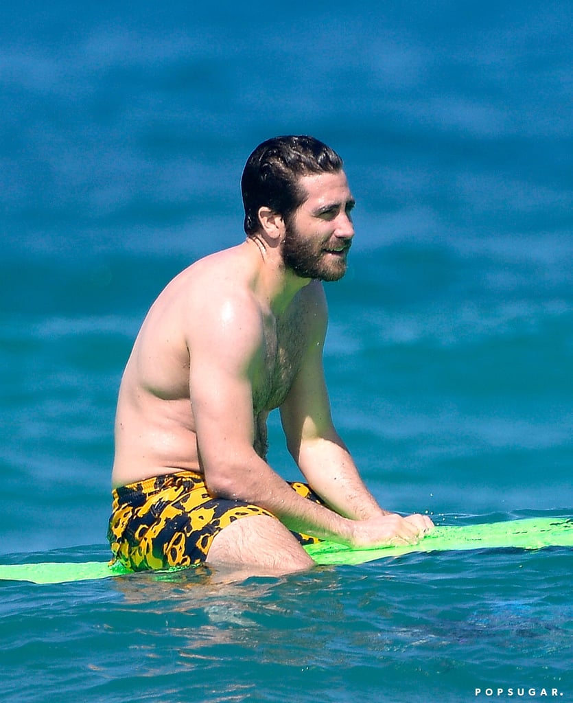 Jake Gyllenhaal Surfing in St. Barts December 2016