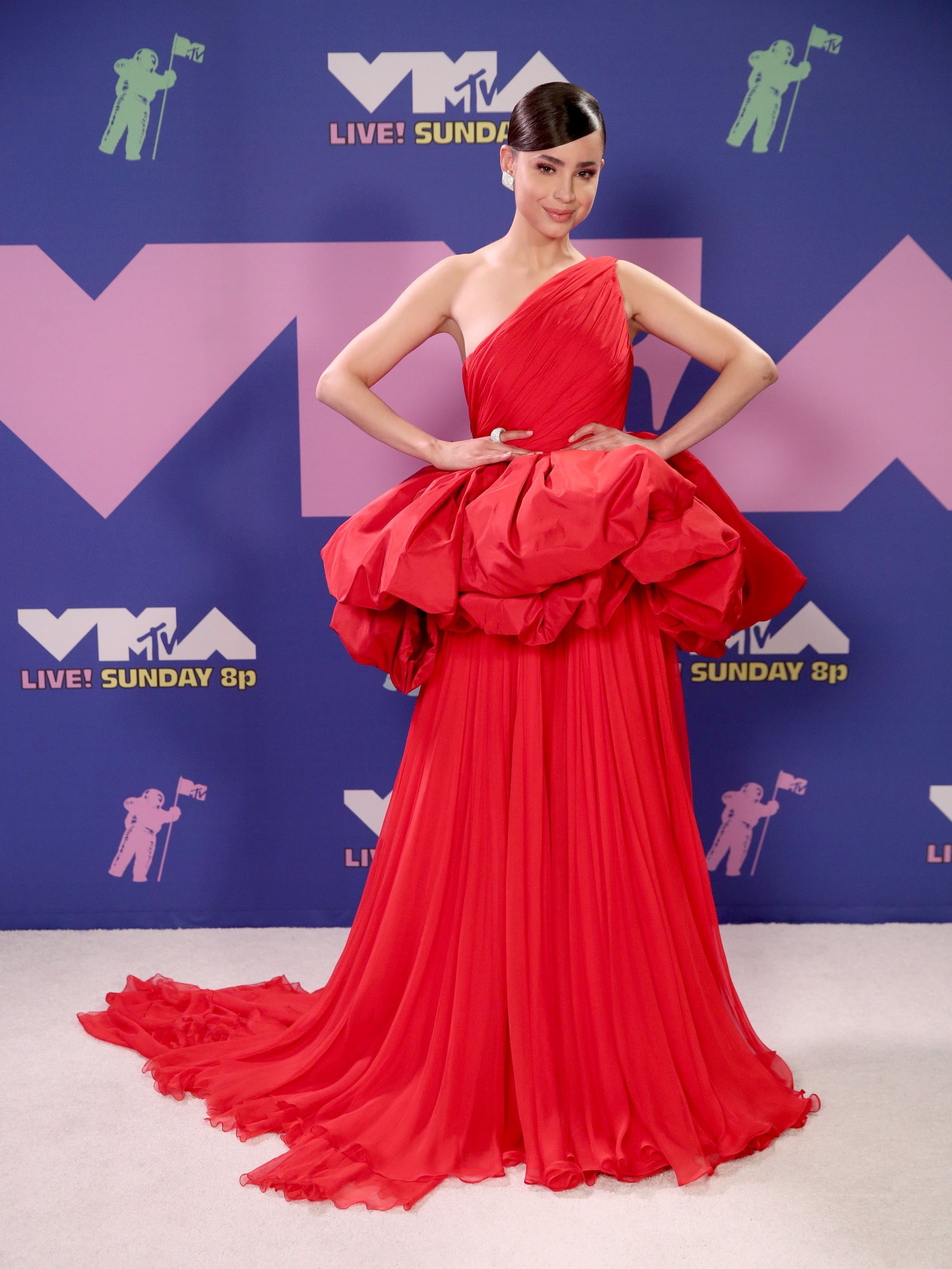 Sofia Carson at the 2020 MTV VMAs | The MTV VMAs Red Carpet Is the Fashion  Fix We've All Been Missing | POPSUGAR Fashion Photo 12